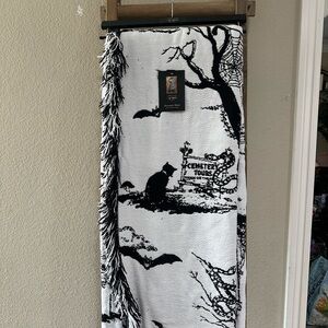 Curious by Cynthia Rowley Halloween Graveyard Scene Throw Blanket